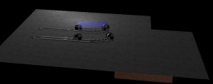 Screenshot from TerrainWheel vehicle with TerrainPager tutorial