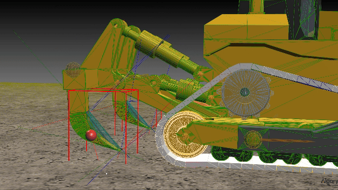 Ripper interacting with terrain