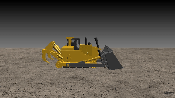 Drag the model with your mouse to see that the terrain is active.