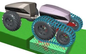 Meshfree elastoplastic solid for nonsmooth multidomain dynamics