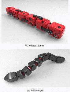 Concept design and simulation of a water proofing modular robot for amphibious locomotion