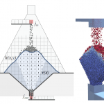 Data-driven model order reduction for granular media