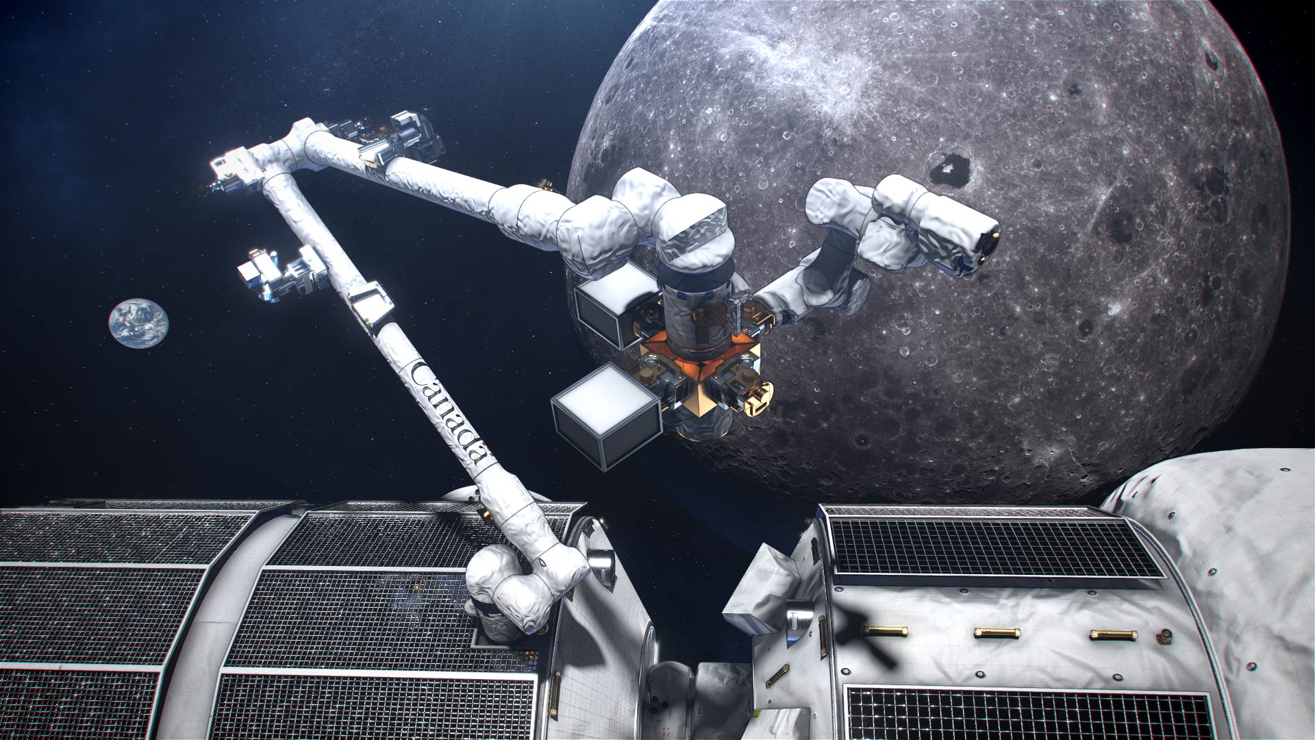MDA Space переносит разработку манипулятора Canadarm3 на поверхность Луны