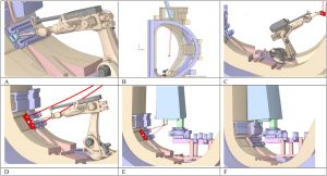 Simulated installation of a breeding blanket segment in a two-port mover context