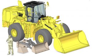 Developing Scalable Digital Twins of Construction Vehicles